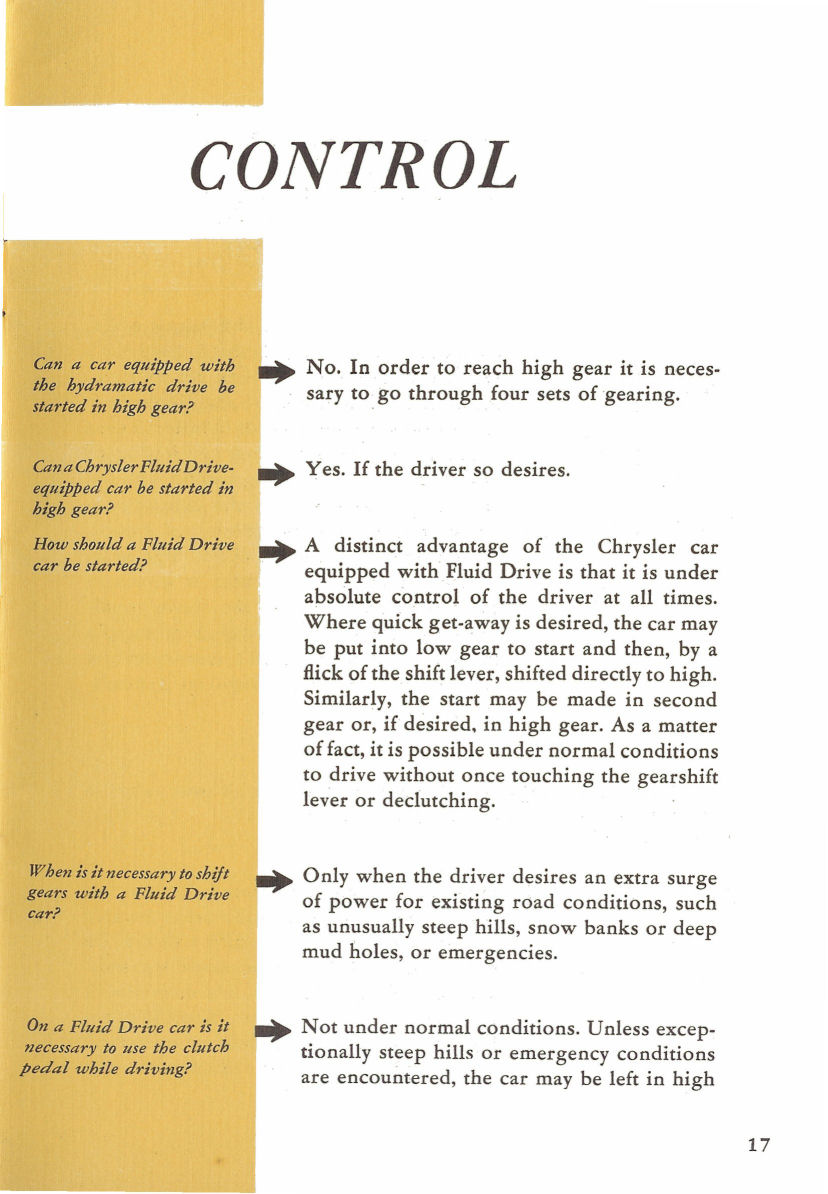 1940 Chrysler Fluid Drive Folder Page 21